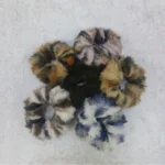 Tiger Print Soft Fur Elastic Rubber Band