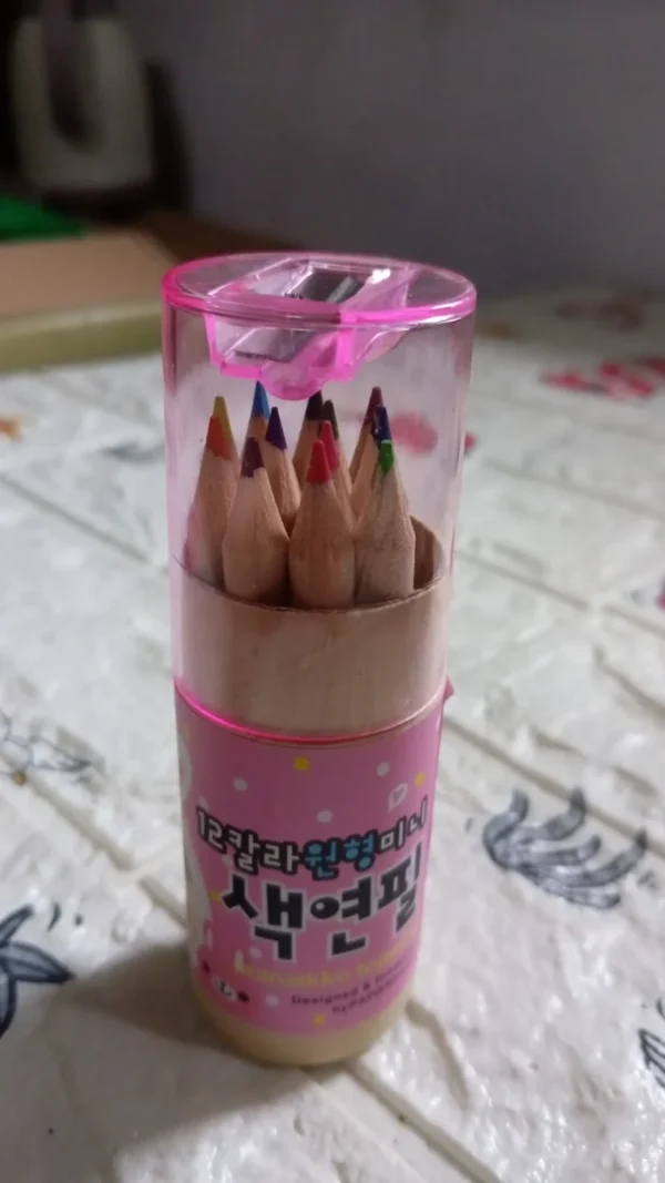 Mini Art Pencil Set with Handy Sharpener - Image 2